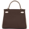 Hermès Kelly Retourne 28 Special Order HSS Ebene / Craie Togo GHW
