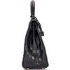 Hermes Kelly Retourne 28 Black Matte Crocodile Niloticus PHW