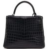 Hermes Kelly Retourne 28 Black Matte Crocodile Niloticus PHW