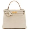 Hermès Kelly Retourne 28 Beton Matte Crocodile Porosus GHW