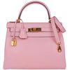 Hermès Kelly Retourne 28 Rose Sakura Swift GHW