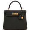 Hermès Kelly Retourne 28 Black Togo GHW