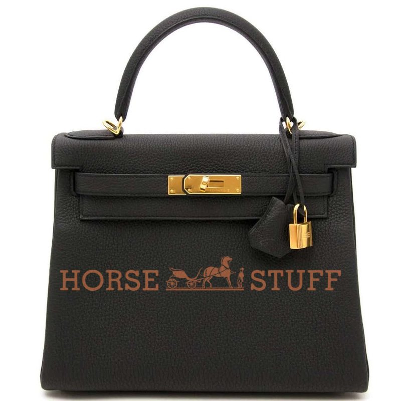 Hermès Kelly Retourne 28 Black Togo GHW