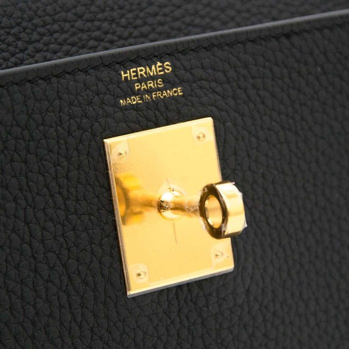 hermes kelly 28 black togo