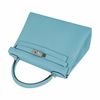 Hermès Kelly Retourne 28 Blue Atoll Togo PHW