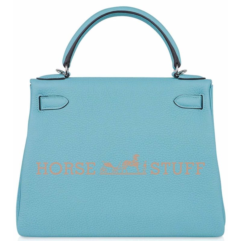 Hermès Kelly Retourne 28 Blue Atoll Togo PHW