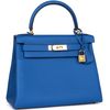 Hermès Kelly Retourne 28 Blue France Togo GHW