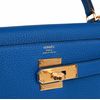 Hermès Kelly Retourne 28 Blue France Togo GHW