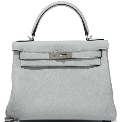 Hermes Kelly Retourne 28 Blue Pale Togo PHW