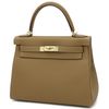 Hermès Kelly Retourne 28 Bronze Dore Togo GHW