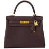 Hermès Kelly Retourne 28 Chocolate Togo GHW