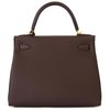 Hermès Kelly Retourne 28 Chocolate Togo GHW