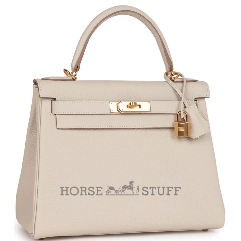 Hermès Kelly Retourne 28 Craie Togo GHW