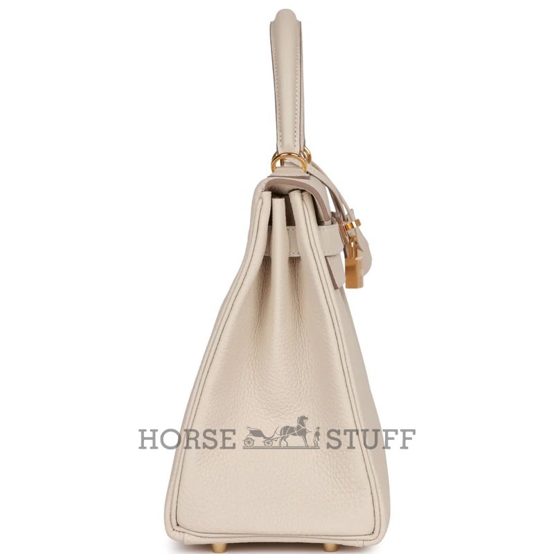 Hermès Kelly Retourne 28 Craie Togo GHW