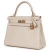 Hermès Kelly Retourne 28 Craie Togo GHW