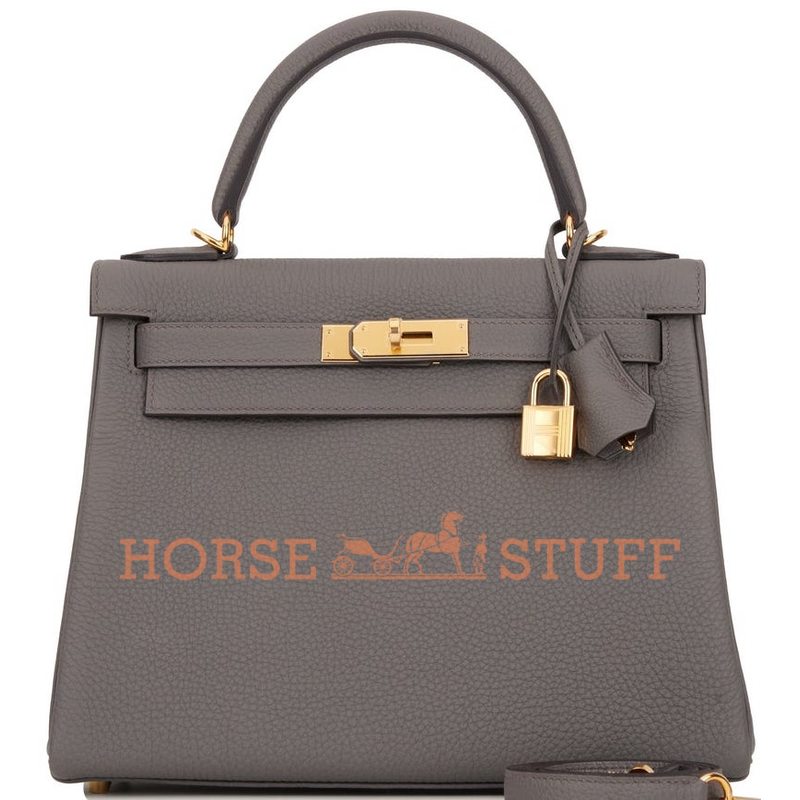 Hermès Kelly Retourne 28 Etain Togo GHW