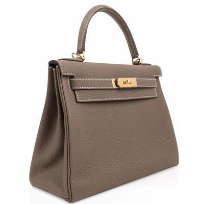 Hermès Kelly Retourne 28 Etoupe Togo GHW