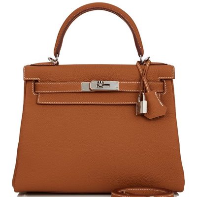 Hermès Kelly Retourne 28 Gold Togo PHW