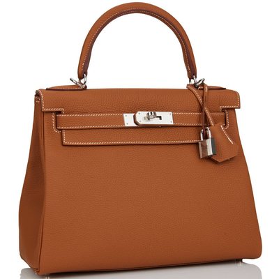Hermès Kelly Retourne 28 Gold Togo PHW
