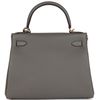 Hermès Kelly Retourne 28 Gris Meyer Togo GHW