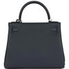 Hermès Kelly Retourne 28 Gris Misty Togo Permabrass HW