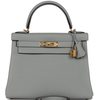 Hermès Kelly Retourne 28 Gris Mouette Togo GHW