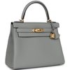 Hermès Kelly Retourne 28 Gris Mouette Togo GHW