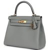 Hermès Kelly Retourne 28 Gris Mouette Togo GHW