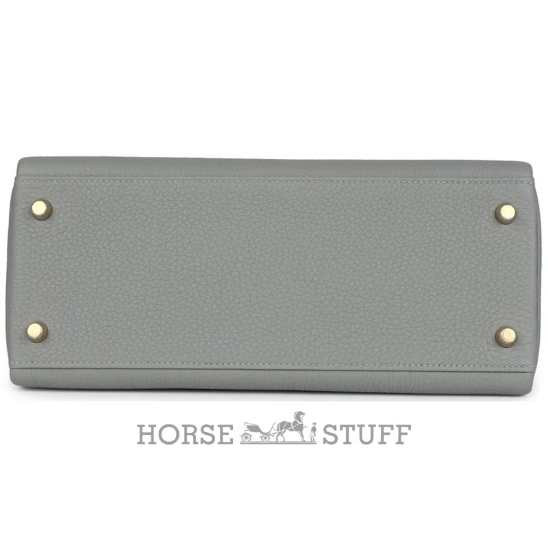 Hermès Kelly Retourne 28 Gris Mouette Togo GHW