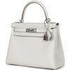 Hermès Kelly Retourne 28 Gris Pale Togo PHW