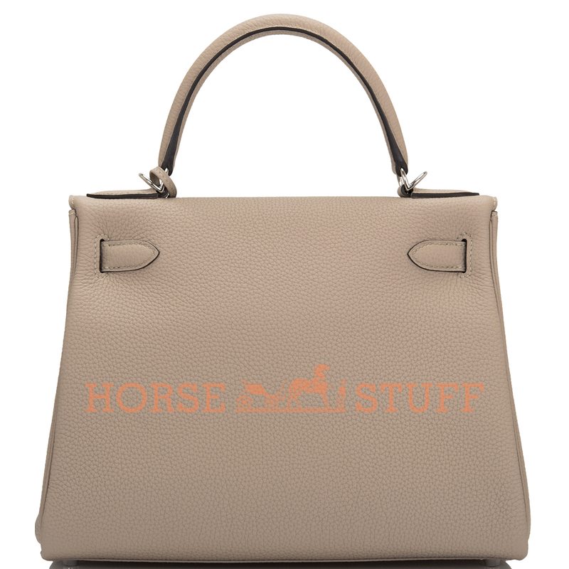 Hermès Kelly Retourne 28 Gris Tourterelle Togo PHW