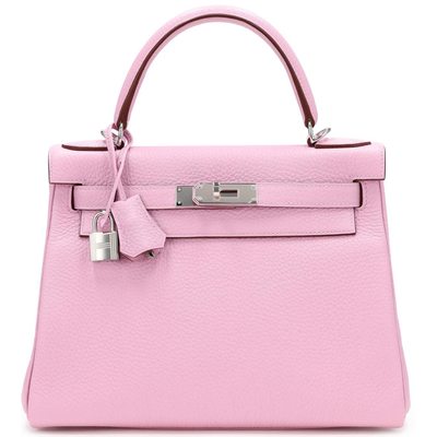 Hermès Kelly Retourne 28 Mauve Sylvestre Togo PHW