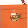 Hermès Kelly Retourne 28 Orange Togo GHW