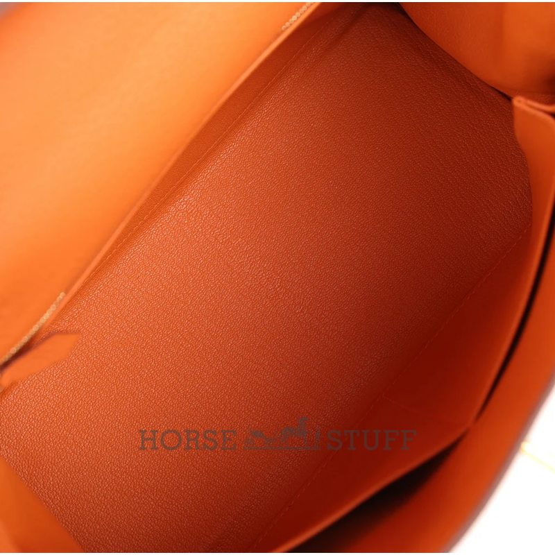 Hermès Kelly Retourne 28 Orange Togo GHW