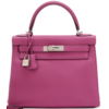 Hermès Kelly Retourne 28 Rose Pourpre Togo PHW