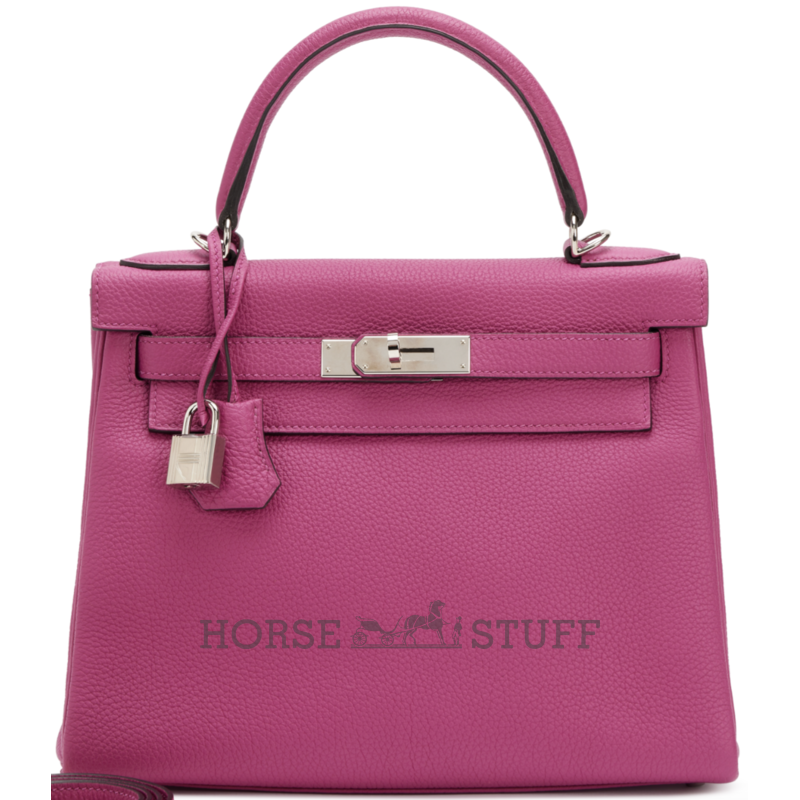 Hermès Kelly Retourne 28 Rose Pourpre Togo PHW