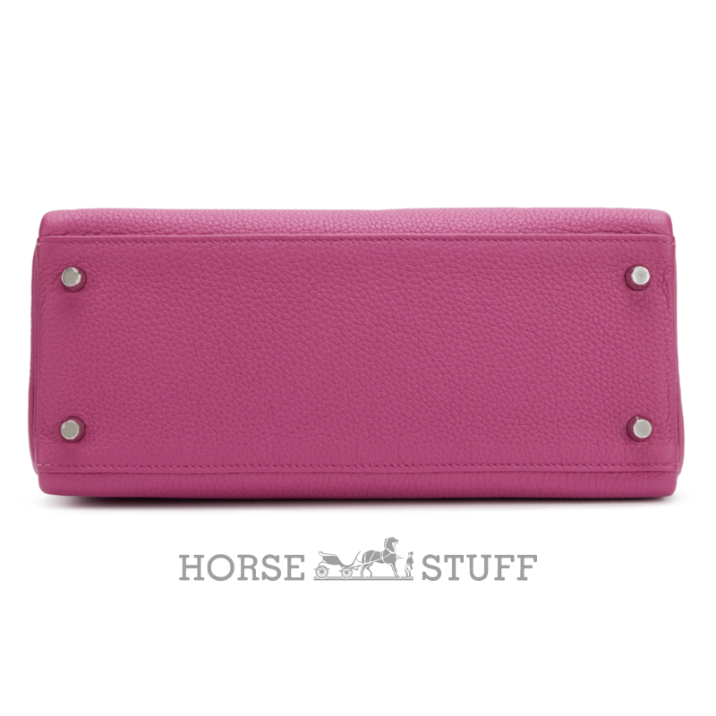 Hermès Kelly Retourne 28 Rose Pourpre Togo PHW