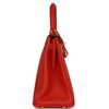 Hermès Kelly Retourne 28 Rouge Casaque Togo GHW