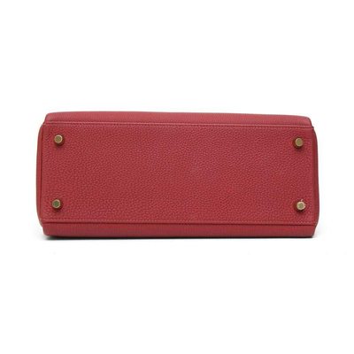 Hermès Kelly Retourne 28 Rouge Grenat Togo GHW 