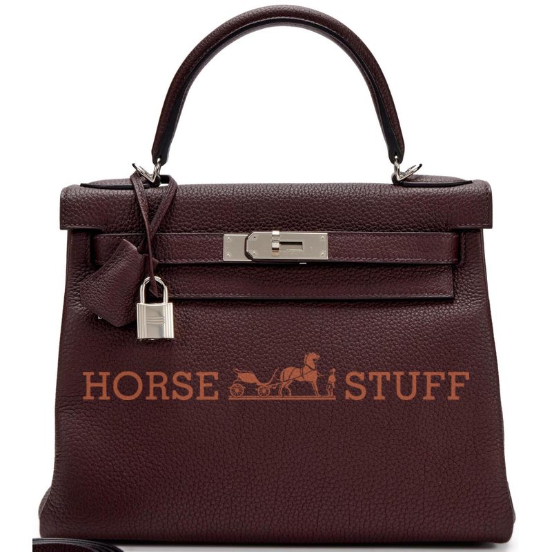 Hermès Kelly Retourne 28 Rouge Sellier Togo PHW