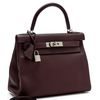 Hermès Kelly Retourne 28 Rouge Sellier Togo PHW