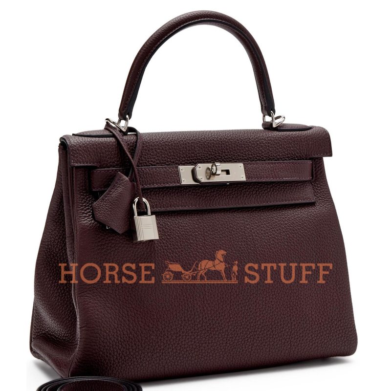 Hermès Kelly Retourne 28 Rouge Sellier Togo PHW