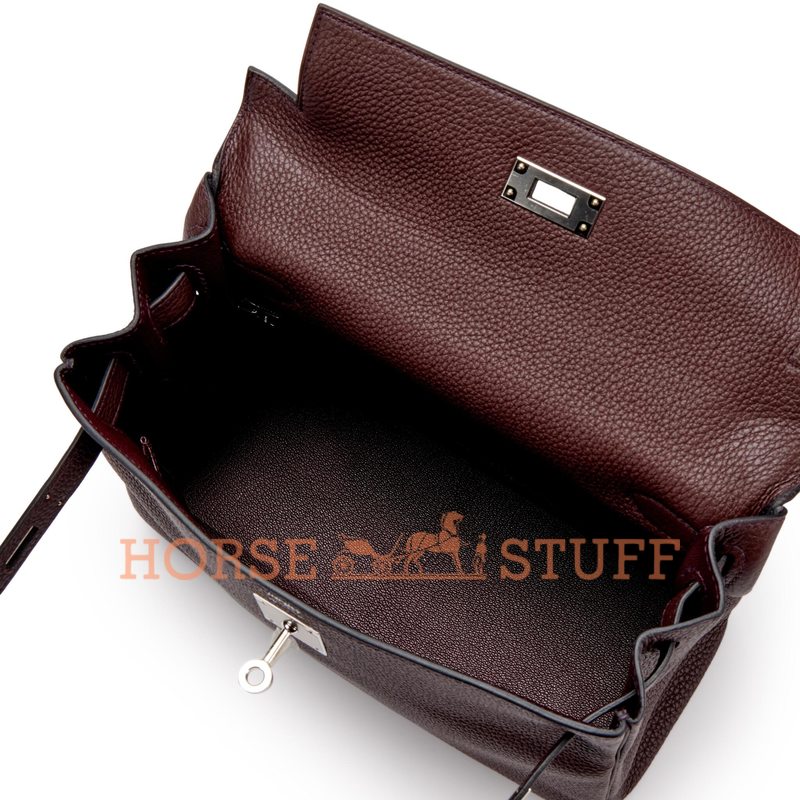 Hermès Kelly Retourne 28 Rouge Sellier Togo PHW