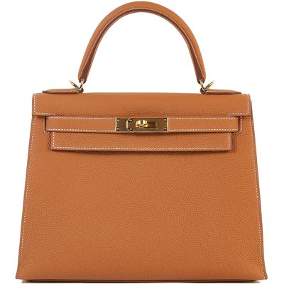 Hermès Kelly Sellier 28 Gold Togo GHW