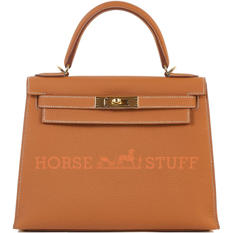 Hermès Kelly Sellier 28 Gold Togo GHW