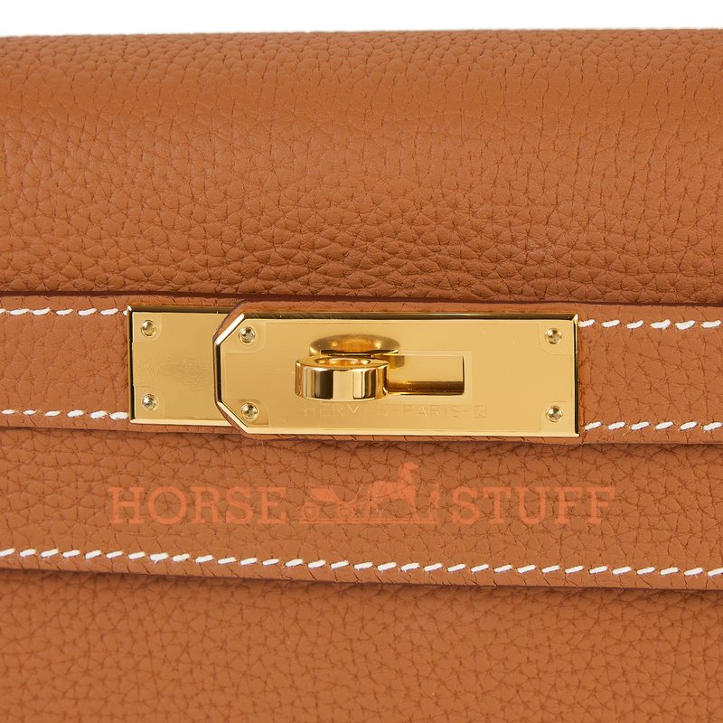 Hermès Kelly Sellier 28 Gold Togo GHW