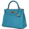 Hermès Kelly Retourne 28 Turquoise Togo GHW