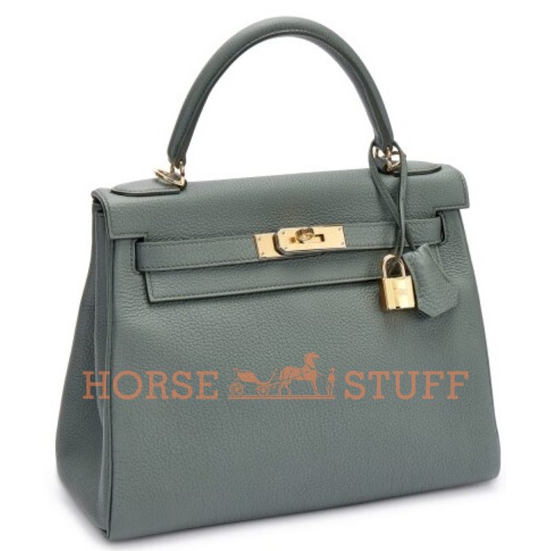 Hermès Kelly Retourne 28 Vert Amande Togo GHW