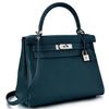 Hermès Kelly Retourne 28 Vert Cypress Togo PHW