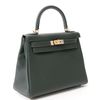 Hermès Kelly Retourne 28 Vert Fonce Togo GHW